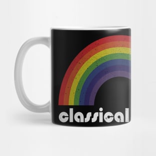 Classical Music / Vintage Rainbow Design // Fan Art Design Mug